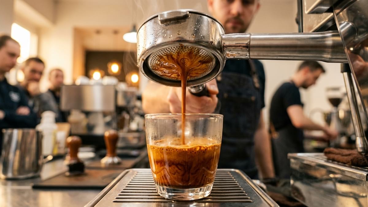 Préparation d’un espresso